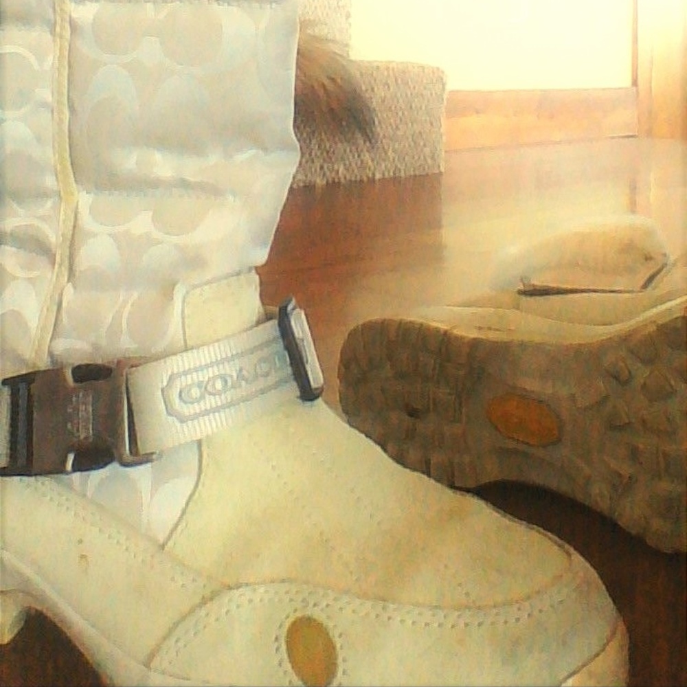 Coach Fur Snow Boots w/ Vibram Soles